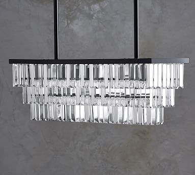 gemma rectangular chandelier