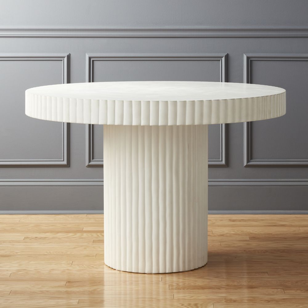 Scallop Ivory Table - CB2 | Havenly