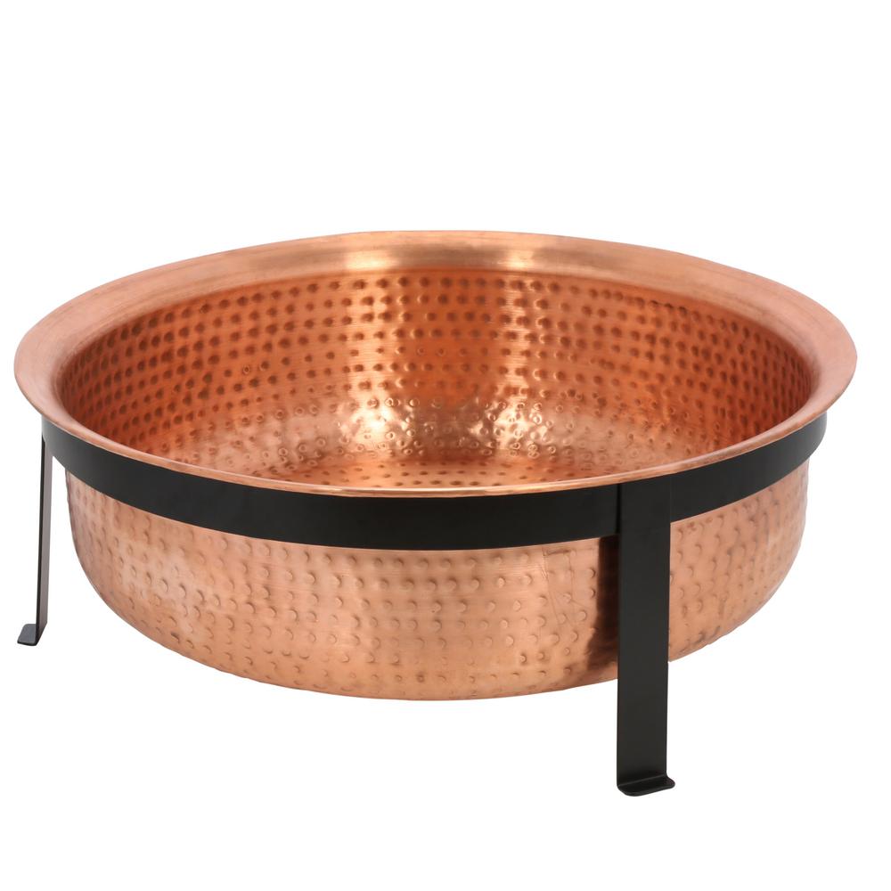 Cobraco Hand Hammered 100 Copper Brown Fire Pit Home Depot Havenly