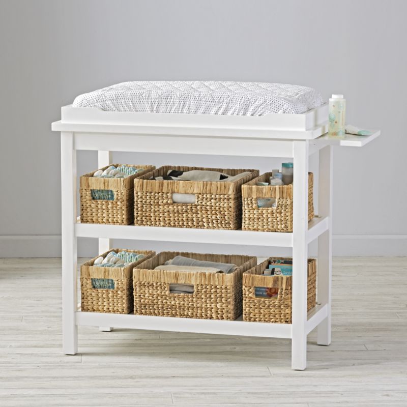 crate and barrel changing table