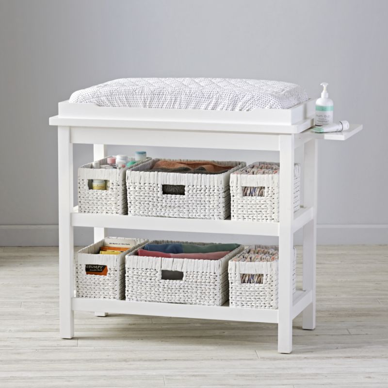 crate and barrel changing table