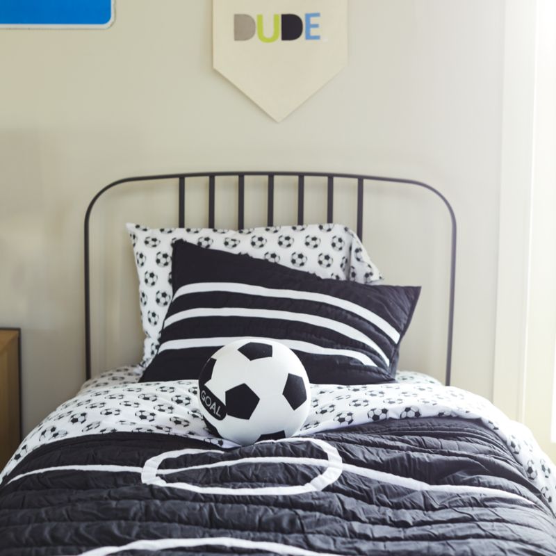 Larkin White Metal Full Bed Crate And Barrel Havenly