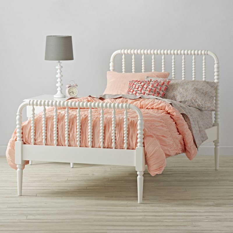 Jenny Lind White Queen Bed Crate and Barrel