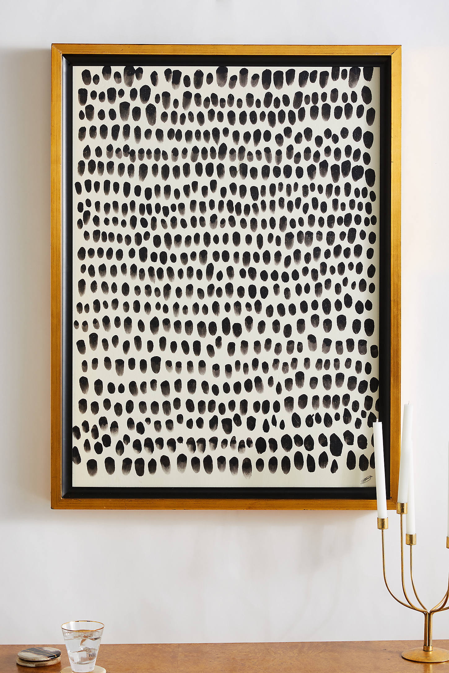 Pointillism Wall Art By Anthropologie in Black Anthropologie Havenly