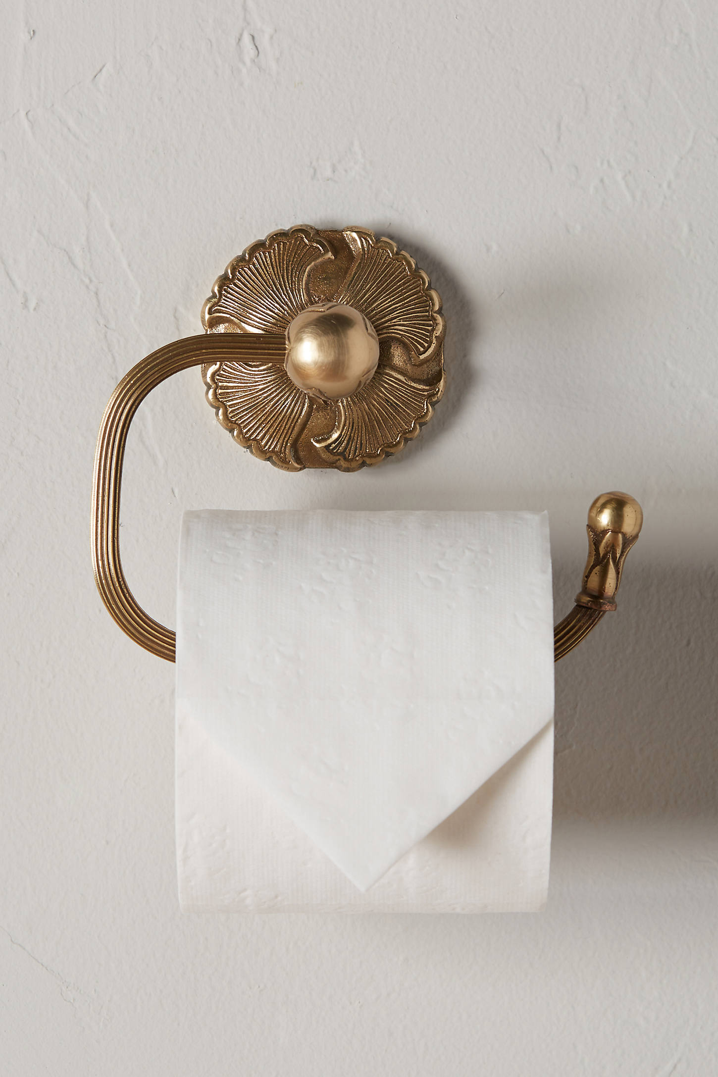 Brass Lilia Toilet Paper Holder Anthropologie Havenly