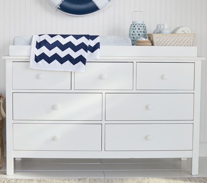 Kendall Extra Wide Dresser Topper Set Simply White