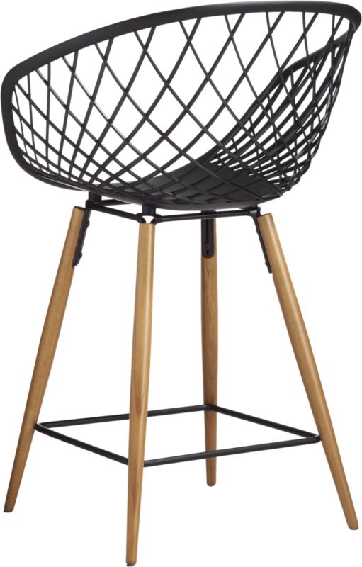 sidera black counter stool