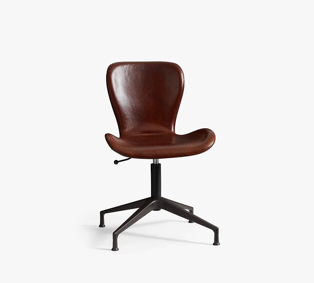 burke upholstered swivel desk chair