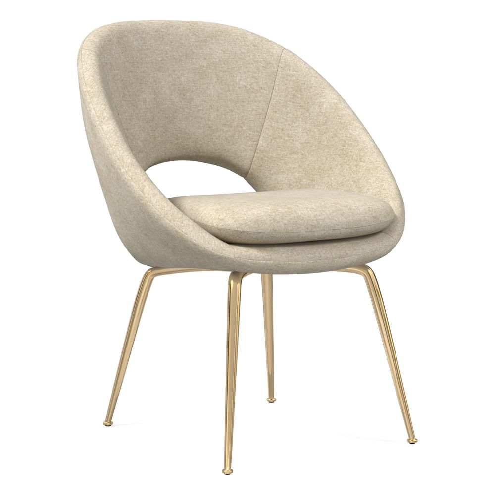 orb velvet dining chair