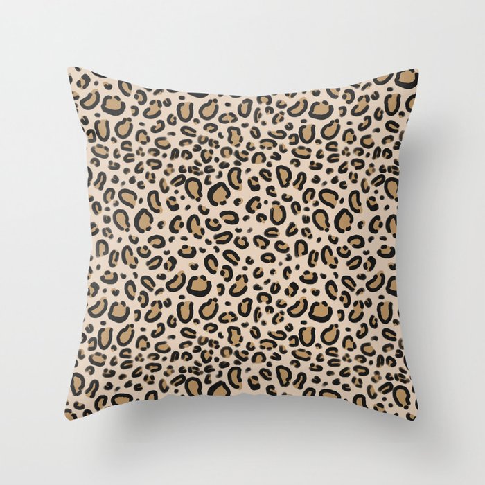 Leopard Print - Classic Cheetah Print, Animal Print Couch Throw Pillow by  Charlottewinter - Cover (20