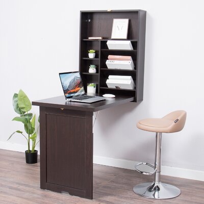 Floating Desk With Hutch - Wayfair | Havenly