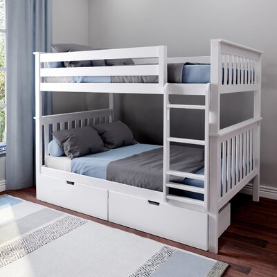 Borgen Solid Wood Standard Bunk Bed with Drawers - Wayfair | Havenly