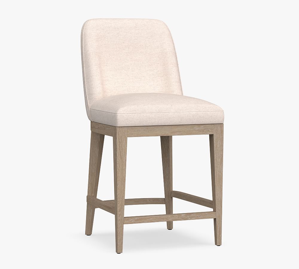 Layton Upholstered Counter Height Bar Stool Seadrift Leg Performance