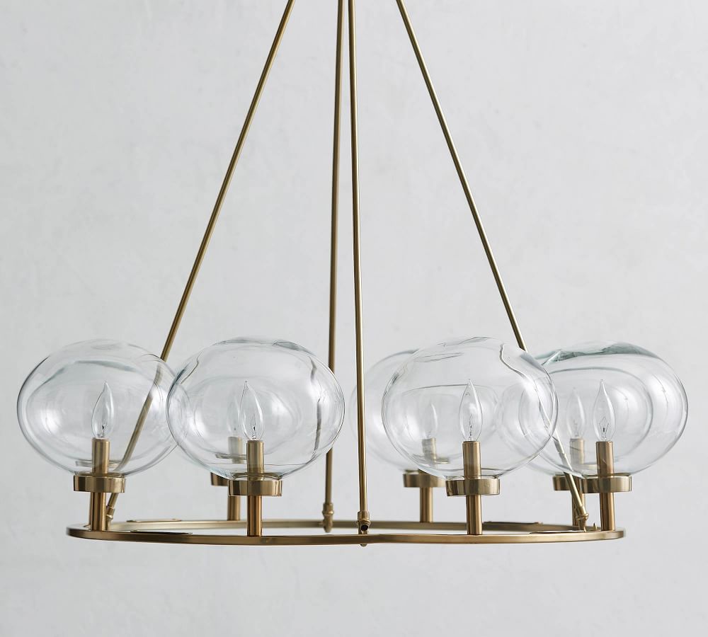 camryn metal and glass chandelier