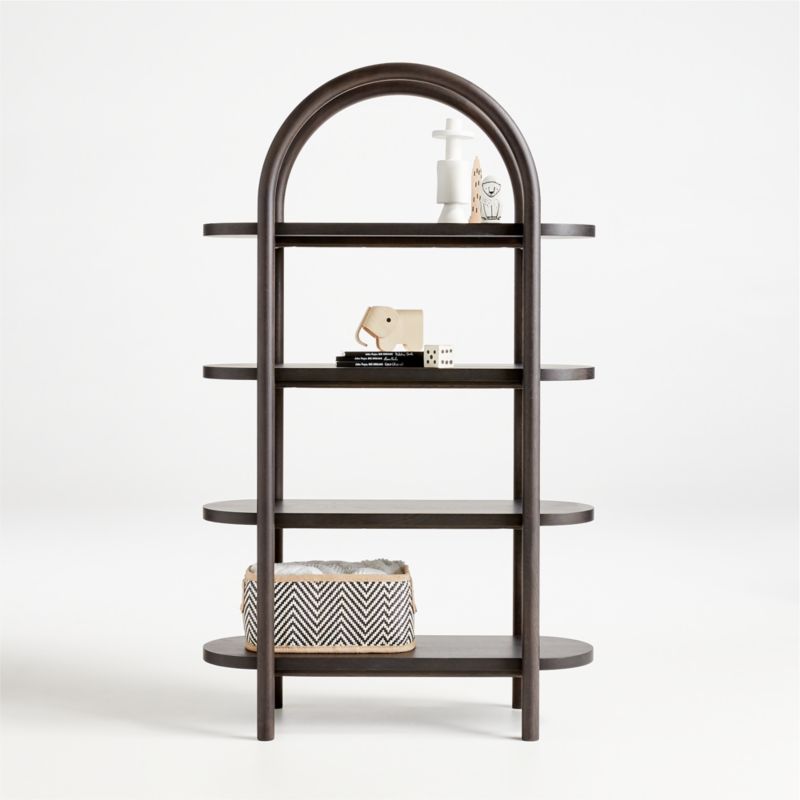 Canyon Natural Wood Tall 4-Shelf Bookcase by Leanne Ford