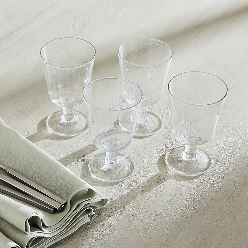 Set Of 4 Ayla Wine Glasses Ballard Designs Ballard Designs Havenly