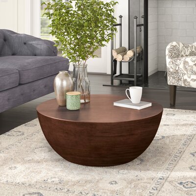 araceli drum coffee table