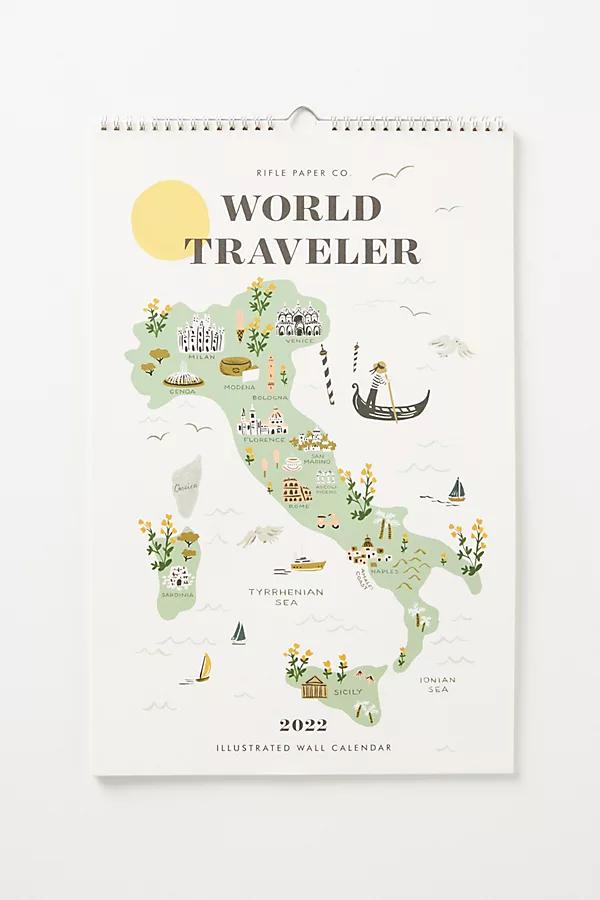 Rifle Paper Co. World Traveler 2022 Wall Calendar By Rifle Paper Co. in