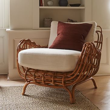 Savannah Natural Wood Chair with Green Cushion