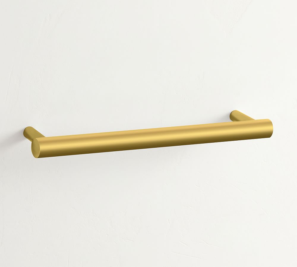 Brass Linden Drawer Pull, 6