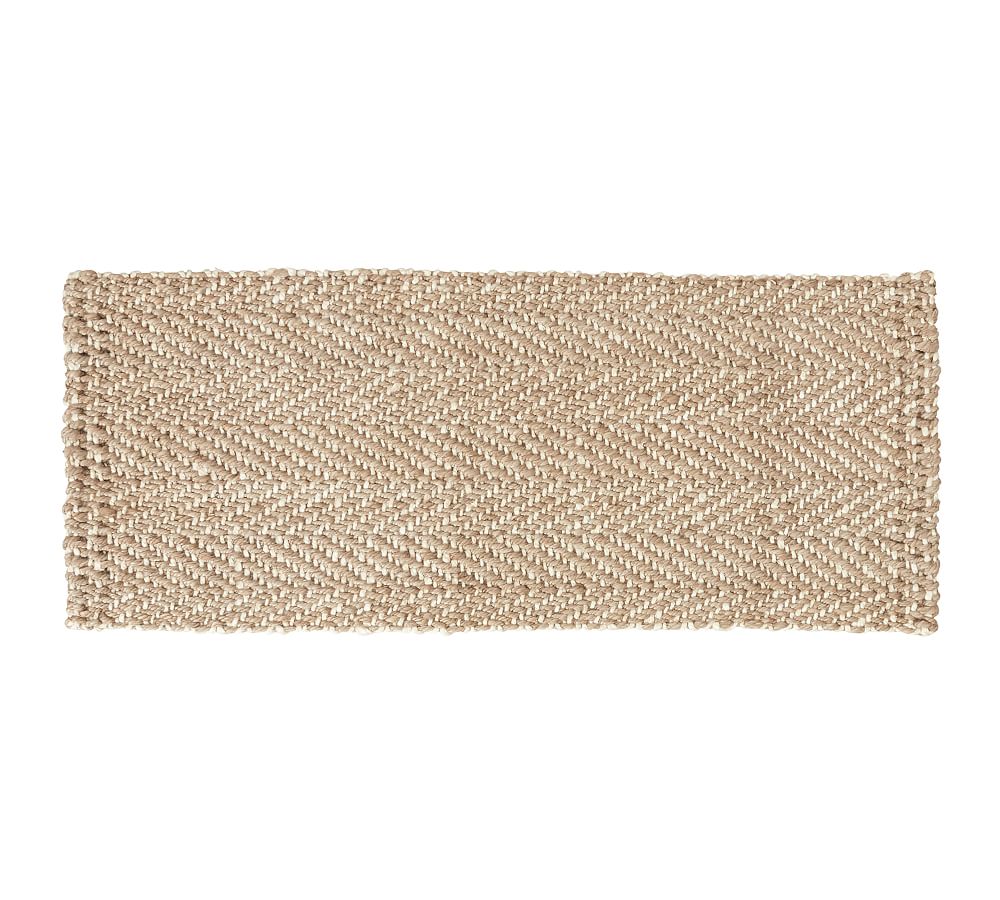 Herringbone Natural Fiber Doormat, 24 x 57", Natural Pottery Barn