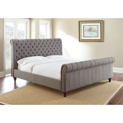 Karsten upholstered store sleigh bed