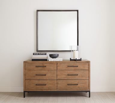 Kelby Mango Wood Square Mirror 42 x 42