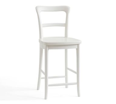 white wood barstools