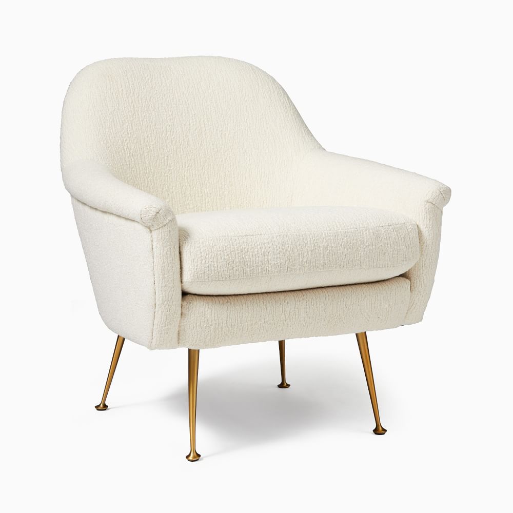 boucle chair west elm