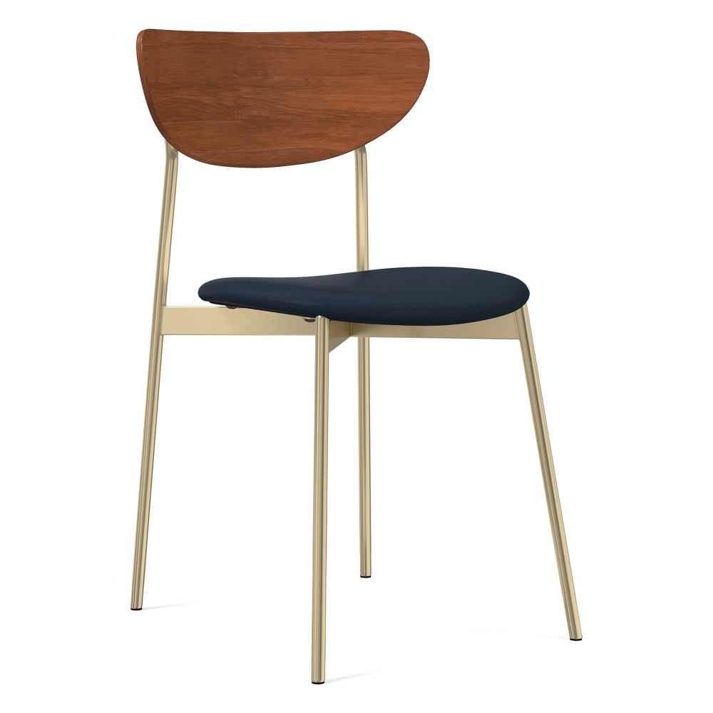 modern petal upholstered dining chair