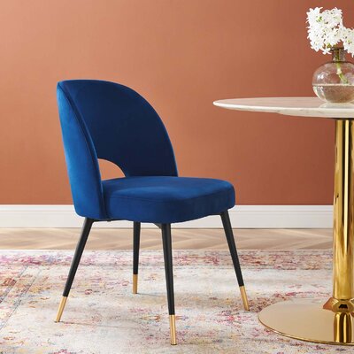 girardi velvet upholstered side chair