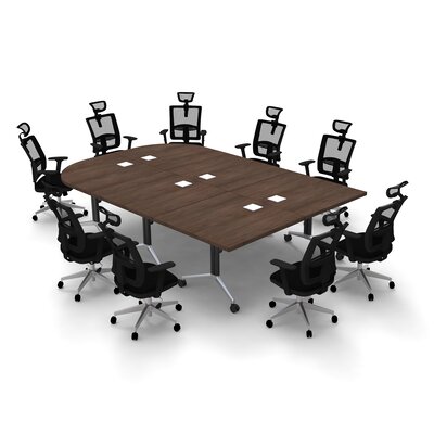 Altheia Half-Round Conference Table Set - Wayfair | Havenly