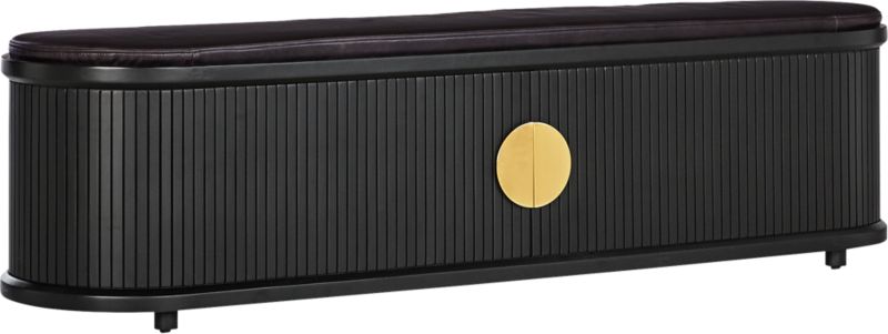 Tambour storage store bench