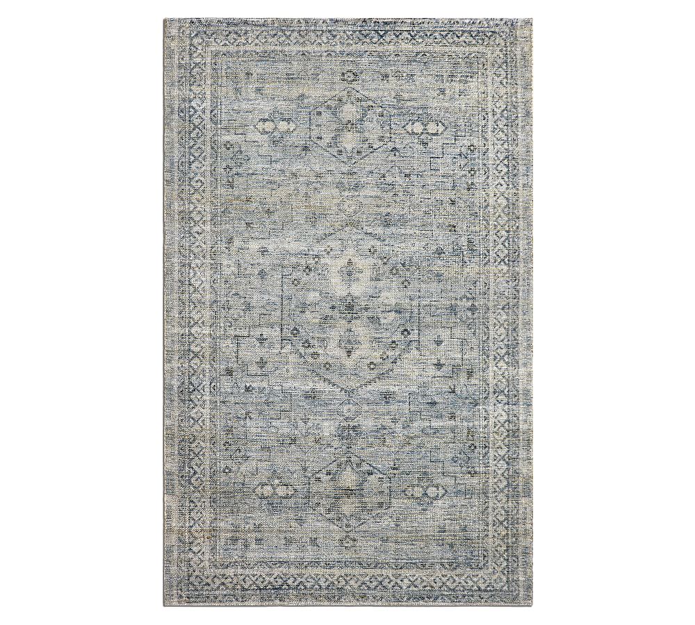 Lorre Jute Chenille Rug, 9' x 12', Cool Multi - Pottery Barn | Havenly
