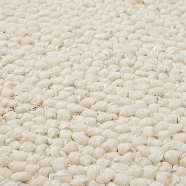 Mini Pebble Wool Jute Rug