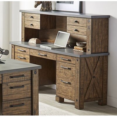 covert grey secretary desk