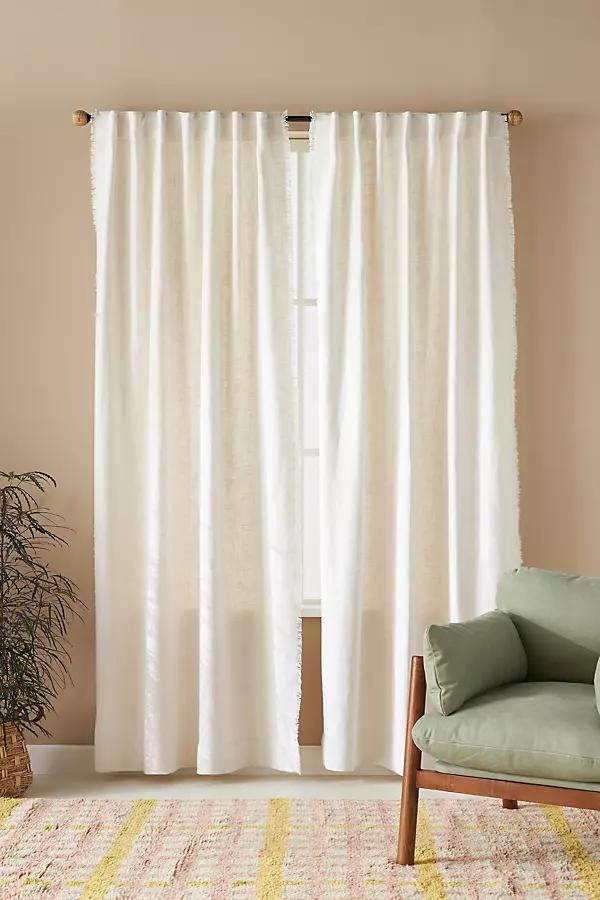 Luxe Linen Blend Curtain - Anthropologie | Havenly