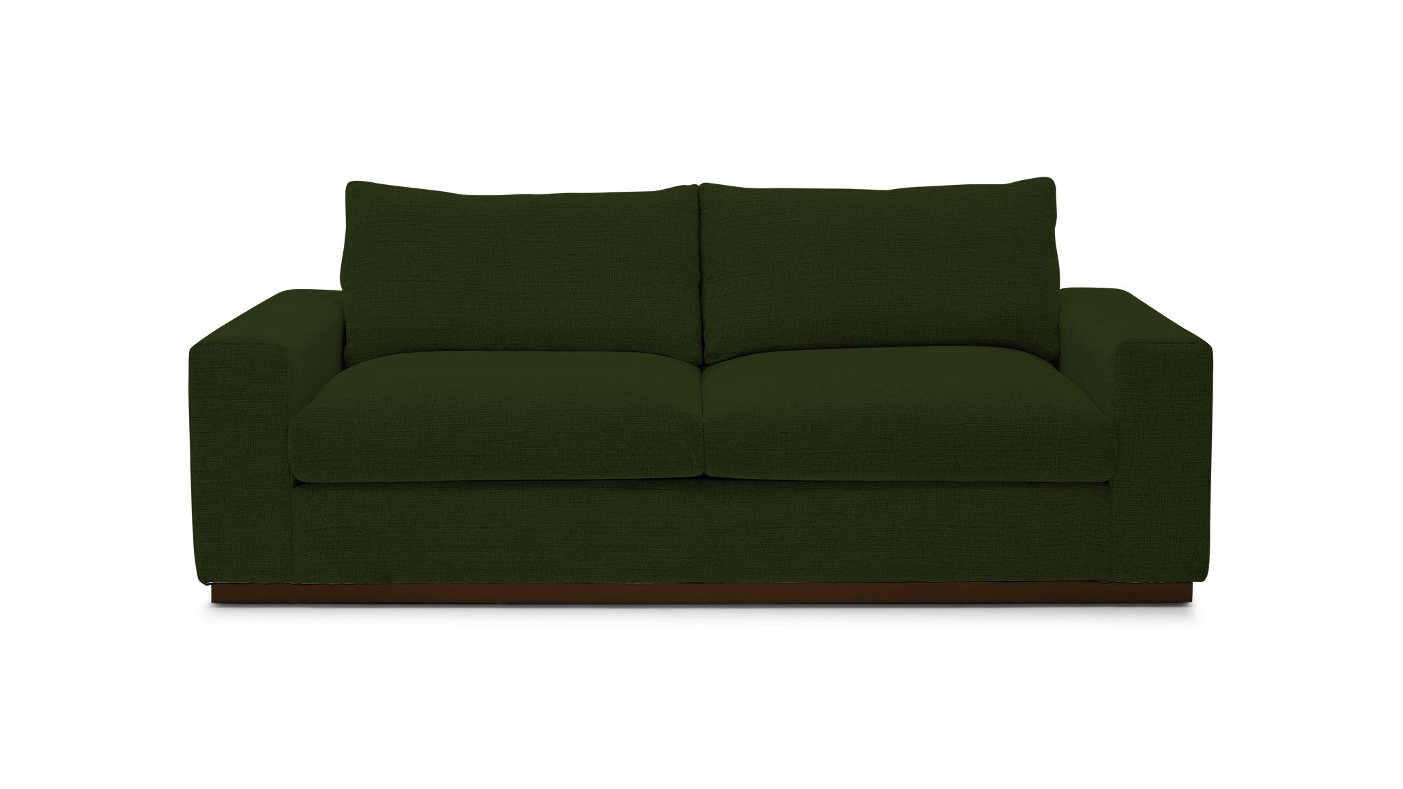 joybird holt sofa with leather accents