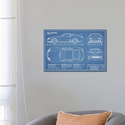 Toyota Supra MKIV Blueprint by Action Blueprints - Print - Wayfair ...