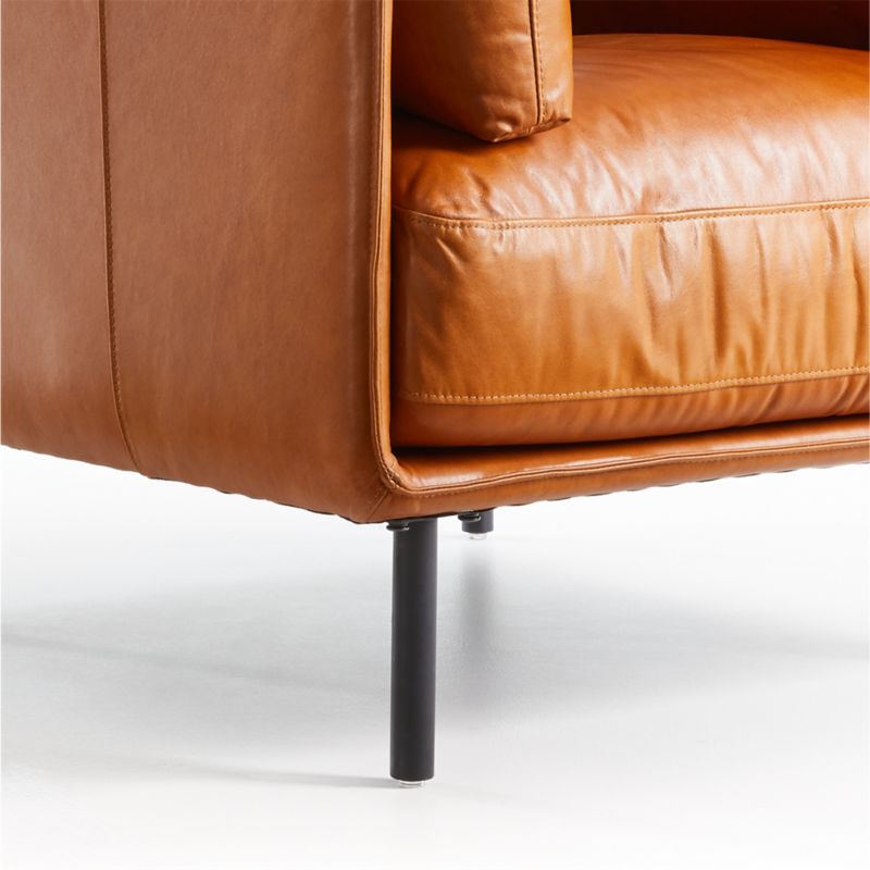 Crate And Barrel Wells Leather Chair, Crate And Barrel Leather Chairs