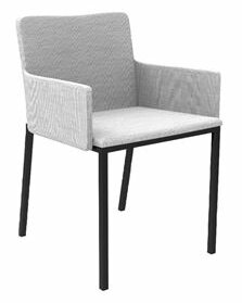 Maria Yee Maxwell Low Back Arm Chair in Acadia - Amethyst Finish: Gray ...