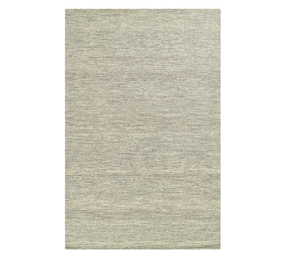 Okilo Handcrafted Rug, 8' X 10', Light Gray - Pottery Barn | Havenly