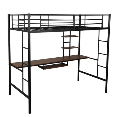 Loft Bed With Desk And Shelf - Wayfair | Havenly