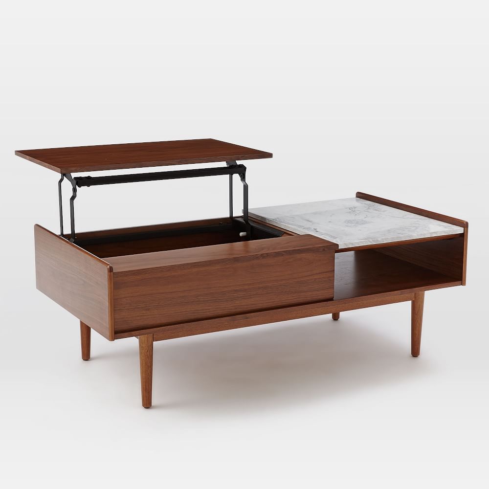 mid century coffee table west elm