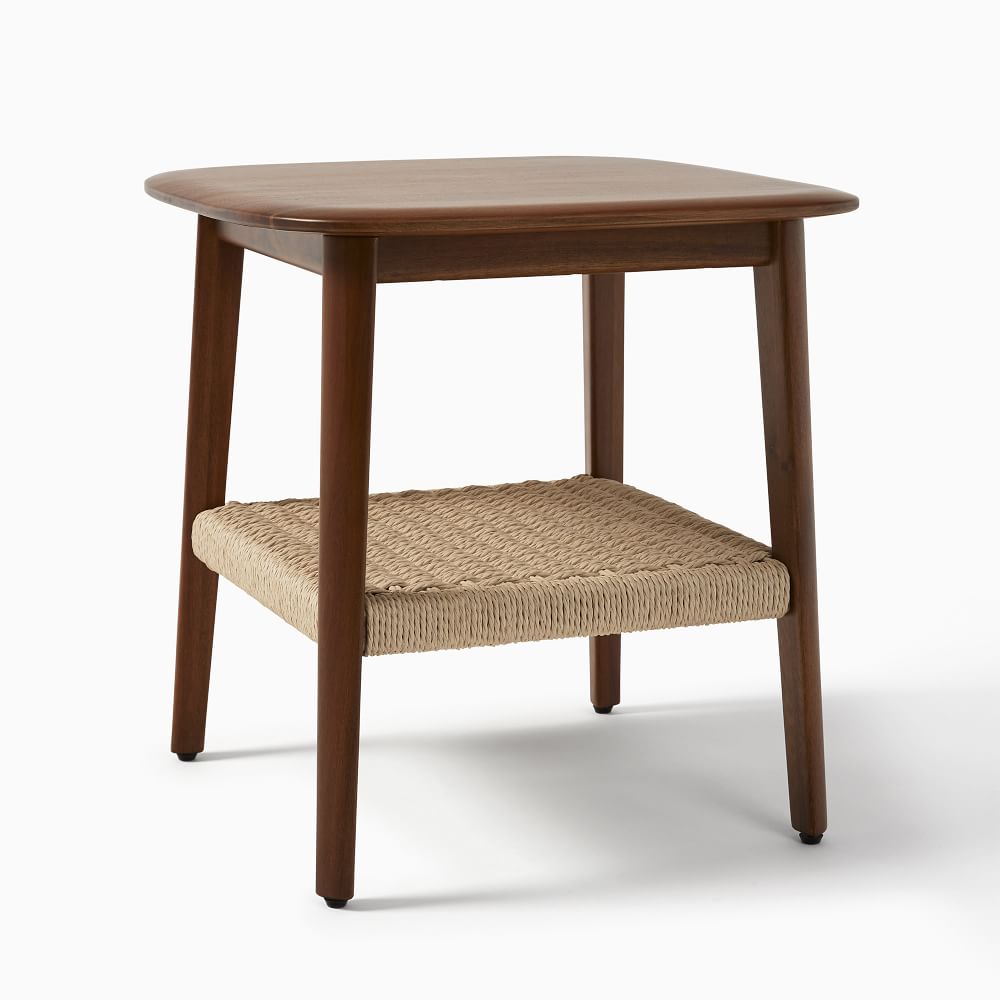 Chadwick Mid-Century Cool Walnut Side Table - West Elm | Havenly