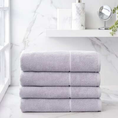 Birch 4 Piece Cotton Bath Towels Set