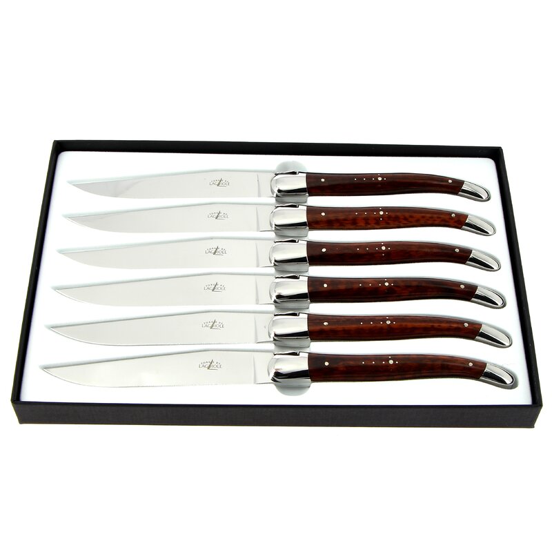 Laguiole Steak Knives Set of 6 – Snakewood