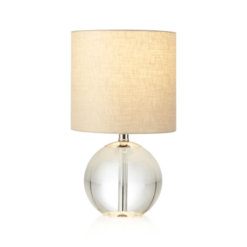 sybil globe crystal table lamp