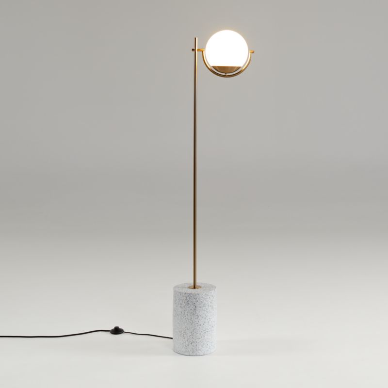 rondure globe floor lamp