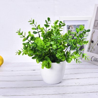 Eucalyptus Potted Plant, Mini Artificial Plants With 9 Branches ...